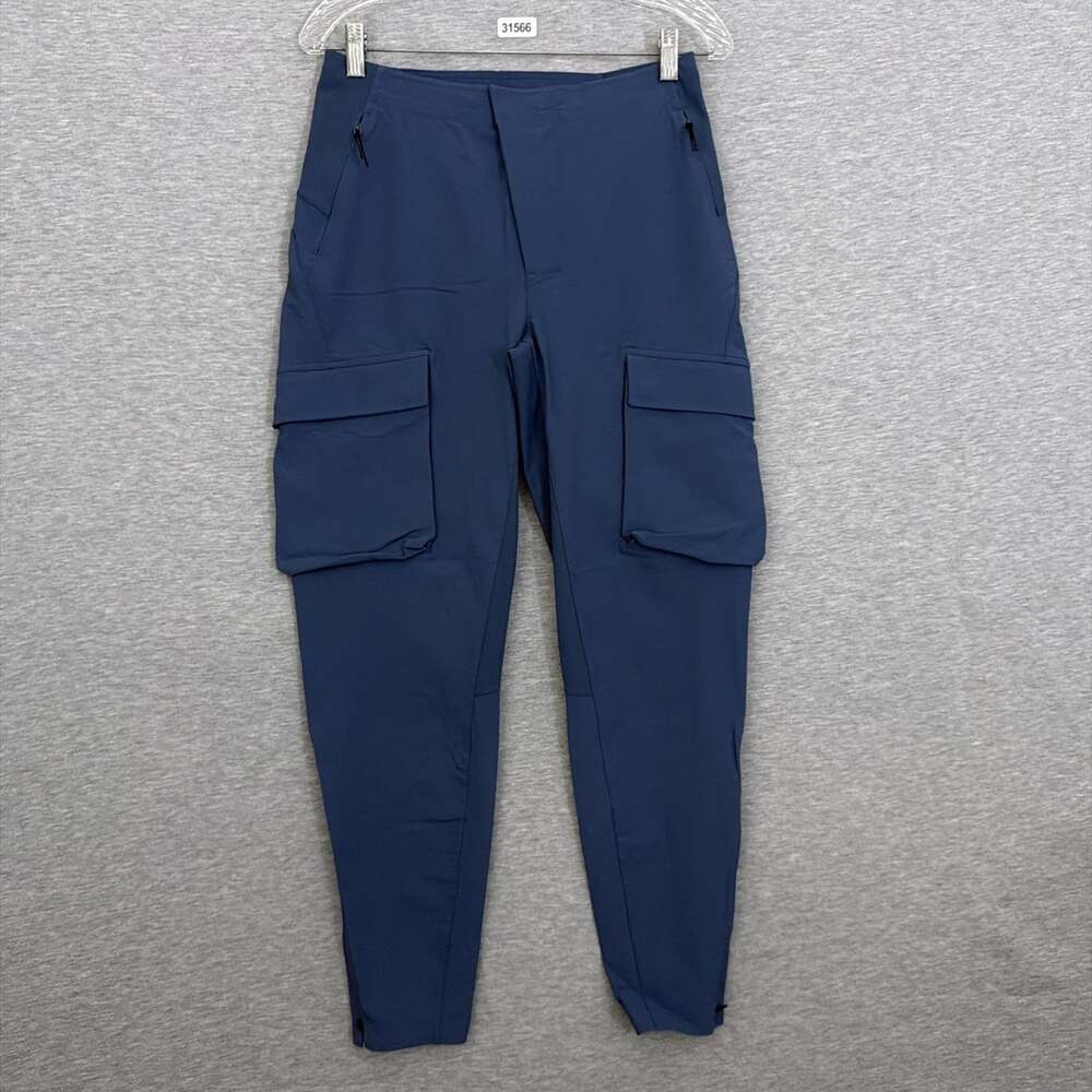 Lululemon Lab Reykur Cargo Pant Womens Size 6 Blue Athletic Tapered Pants Leg